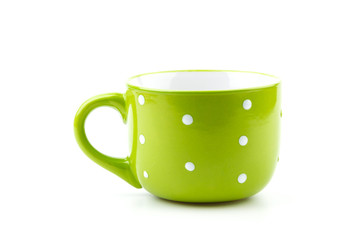 green mug isolated