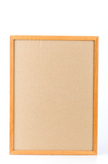 Obraz premium Cork board isolated white background