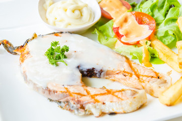 Salmon steak