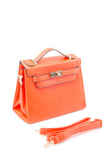 Handbag isolated white background