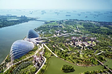 Crédence de cuisine en verre imprimé Singapour Jardin de la baie, Singapour