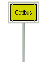 Cottbus - Ortsschild