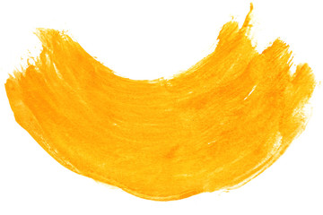 Naklejka premium ink abstract stroke watercolor brush yellow water color splash p