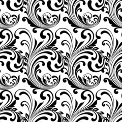 Black and white ornamental pattern