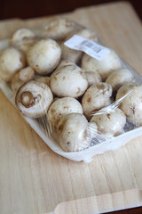 Supermarket Punnet of Mushrooms