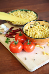Pasta and vegetables
