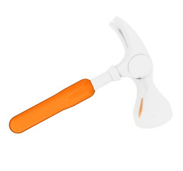 Hammer on white background