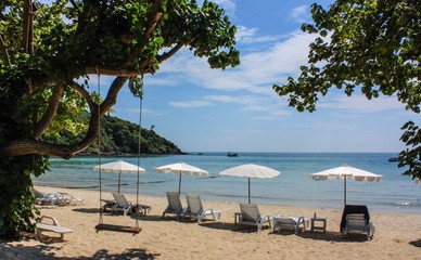 Beach Chairs and Blue Sky
