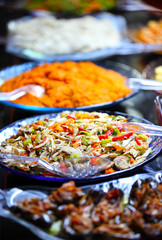 Buffet table