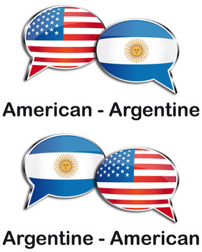 American - Argentine translator clouds