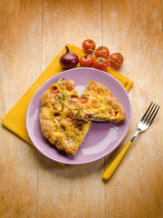 omelet with tomatoes