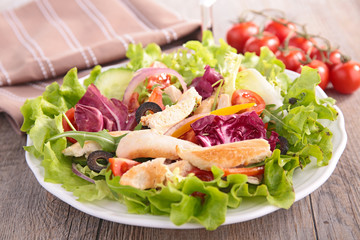 vegetable salad wich chicken