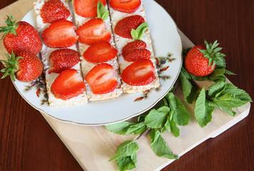Fresh fruits with Mascarpone