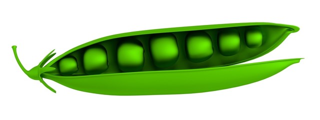 realistic 3d render of pea