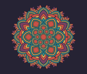 Geometric radial pattern