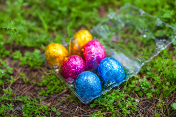 Colorful Easter eggs