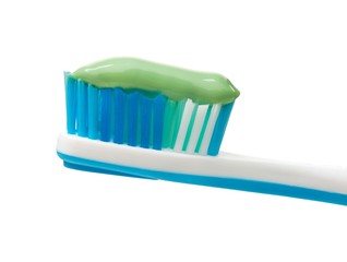 Light-blue toothbrush