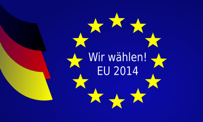 Europawahl Deutschlandflagge