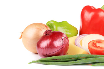 Fresh vegetables closeup.