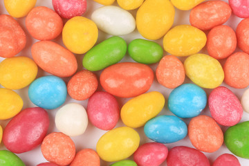 Chocolate balls in colorful glaze.