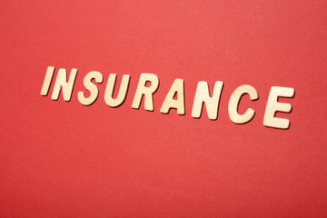 Fototapeta na wymiar Insurance Text