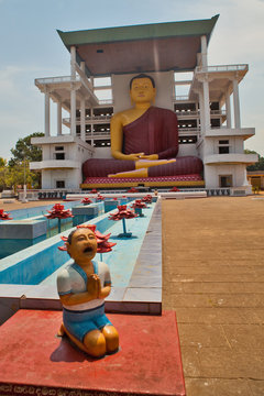 Weherahena Buddhist Temple in Matara, Sri Lanka.