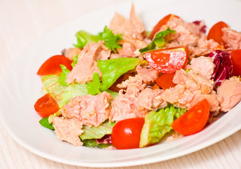 Tuna salad with different vegetables