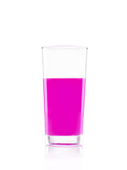 Glas Saft lila