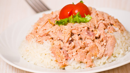 rice with tuna