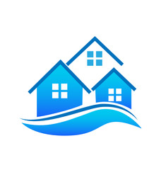 Blue Houses logo vector