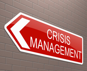 Obraz premium Crisis management concept.