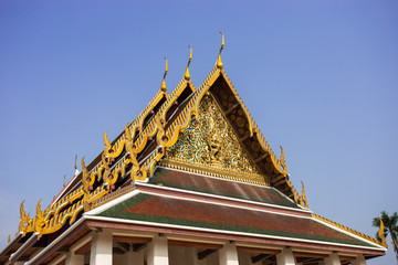 beautiful buddha temple in Bangkok Thailand
