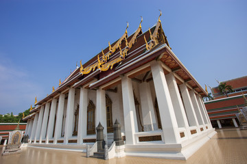 beautiful buddha temple in Bangkok Thailand