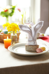 Beautiful holiday Easter table setting