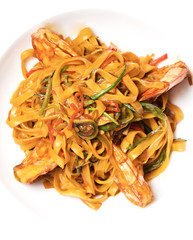 Pasta with tomato sauce and herbs