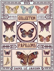 Door stickers Butterflies in Grunge Butterflies collection