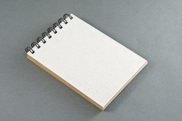 recycled paper notebook front cover