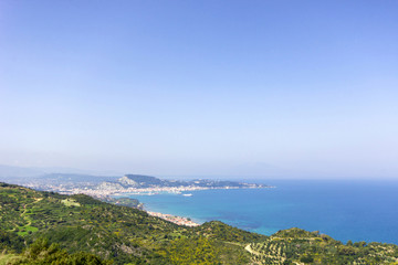 panoramic view of zante island