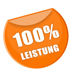 Button Leistung in orange - g833