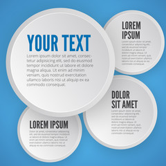 Modern business circle options banner