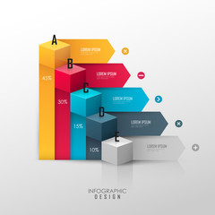 Vector template for infographic or web design