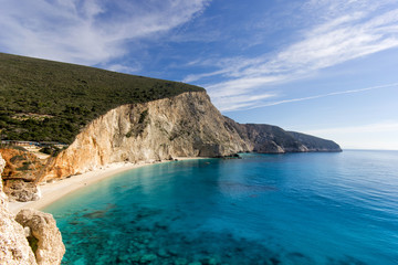 beautiful beach in a greek island