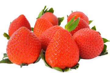 Erdbeeren freigestellt