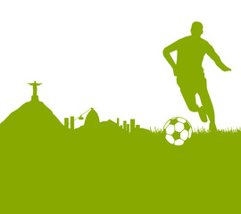 Skyline Rio de Janeiro Fussball © SimpLine