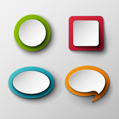 Abstract vector banners set