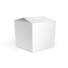 White Cardboard Fast Food Or Candies Box