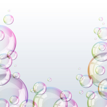 Glossy bubbles background.