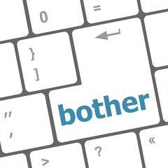 bother button on computer pc keyboard key