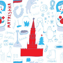 Russian Seamless Pattern
