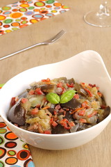 Eggplant with prosciutto